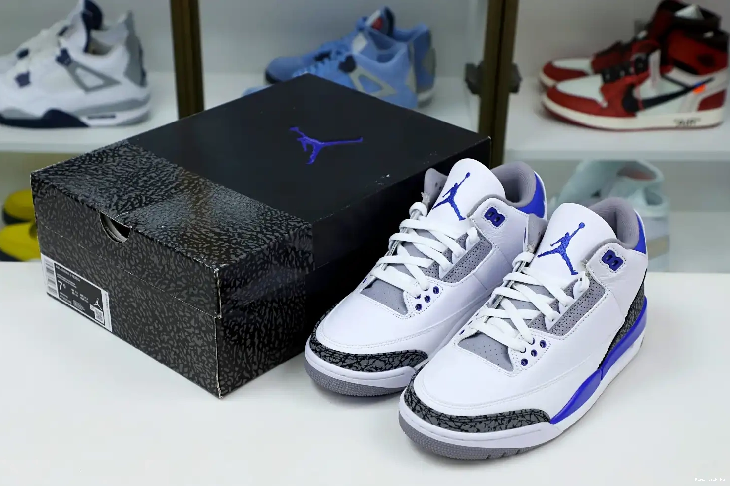 'RACER Kimikick AIR RETRO 3 BLUE' JORDAN 0408